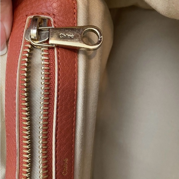 SOLD!!! Chloe Cognac Leather Tote Bag - Picture 13 of 15